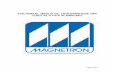 GUIA TIPO PEDESTAL - magnetron.com.co · provistos con dispositivos de izaje u orejas de levante que se utilizan para manipularlo con grúa. Prefiera los estrobos de fibra a las cadenas