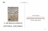 2º DE BACHILLERATO HISTORIA / BACHIBACº-BACHILLERATO-HISTORIA.pdf · Localizar fuentes primarias (históricas) y secundarias (historiográficas) en bibliotecas, Internet, etc. y