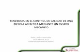 TENDENCIA EN EL CONTROL DE CALIDAD DE UNA MEZCLA … en el...Índice 1. Introducción 2. Objetivos 3. Control de calidad de mezclas bituminosas 4. El módulo resiliente en mezclas