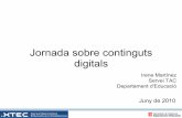 Jornada sobre continguts digitals fileCategories de cursos Aula Virtual del Cicle Inicial Esquema per temes No heu entrat (Entrada) Català (ca) erC 1 2 LUDOTECA: Versions musicals