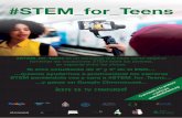 #STEM for Teens - quimicaysociedad.org · 'ŽRSEQ- Real Sociedad Española de Química apicx/ Asociación de Profesores de Informática de la Comunidad Valenciana Junior Achievement@