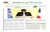 Boletín de Prensa - emboliviafrancia.fr · primera conferencia sobre el clima, la eliminación del sistema capitalista para salvar al planeta de las consecuencias del cambio climático.