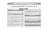 Separata de Normas Legales - munilince.gob.pe · El Peruano NORMAS LEGALES Lima, domingo 27 de enero de 2008 365173 PODER EJECUTIVO AGRICULTURA Aceptan renuncia y designan Jefe del