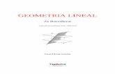 Geometria Lineal per al Batxillerat - toomates.net · La història dels vectors. 1.10 Recopilatori d’exercicis. 1.11 Taula resum dels tres productes. 2 Varietats lineals. Rectes