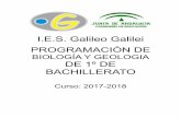 I.E.S. Galileo Galilei PROGRAMACIÓN DEiesgalileocordoba.es/wp-content/uploads/2015/10/1ºBTOprogramaci... · históricos y los principales factores de su evolución. Participar de