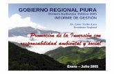 Dr. César Trelles Lara Presidente Regional Promoción de la ... · trabajo crear condiciones basicas de subsistencia fortalecimiento institucional y participacion ciudadana promocion