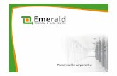 EMERALD PRESENTACIÓN CORPORATIVA PRESENTACION CORPORATIVA.pdf · Historia De origen español, EmeraldTelecom and Data Center es una compañía especializada en el diseño y la construcción
