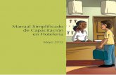Manual Simplificado de Capacitación en Hoteleria · Manual simplificado de capacitación en hotelería CEPAM - FAD, 2012 Edita y distribuye: Centro Ecuatoriano para la Promoción