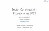Sector Construcción: Proyecciones 2019 - ccs.cl · El sector construcción es uno de los sectores más importantes de la economía chilena, no solo por su aporte al PIB (7%) y a