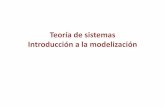 Teoríade sistemas Introduccióna la modelización - rua.ua.es Teoria de sistemas.pdf · de sistemas Economía–relaciones comerciales Ecología–relaciones mutualistas Teoría