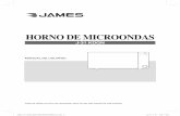 HORNO DE MICROONDAS - james.com.uy James Microondas J-31... · los colores que identifican los terminales del enchufe, proceda según lo siguiente: El cable verde con amarillo se