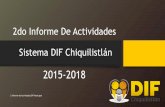 2 Informe De Actividades Sistema DIF Chiquilistlán · En nuestro municipio son 6 Escuelas beneficiadas con esta modalidad del programa desayuno escolar. 2 Informe de Actividades