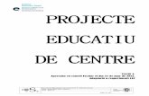 PROJECTE EDUCATIU DE CENTRE - salvadorsegui.net · Arxiu: PEC v4 Pàg2 de 18 0. PRESENTACIÓ Aquest Projecte Educatiu estableix les línies d’actuació per a tots els membres de