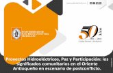 Proyectos Hidroeléctricos, Paz y Participación: los ...web.usbmed.edu.co/usbmed/hay-noticia/2018/marzo/pdf/socializacion-1.pdfminero-energéticos, la paz y la participación en escenarios
