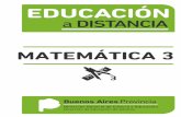 MATEMÁTICA 3 - educacionadultos.com.ar¡tica-3-SEGURO.pdf · » ACTIVIDAD 3 Volvamos al documento mediatriz de Geogebra. 1. Elija la herramienta punto. 2. Haga click sobre la recta