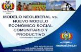 ESTADO PLURINACIONAL DE BOLIVIA MODELO NEOLIBERAL vs ... · DE BOLIVIA 14 de noviembre de 2013 LUIS ALBERTO ARCE CATACORA MINISTRO DE ECONOMÍA Y FINANZAS PÚBLICAS MODELO NEOLIBERAL