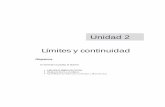 Unidad 2 Límites y continuidad - gc.initelabs.comgc.initelabs.com/recursos/files/r157r/w13087w/Mate2_Lic_4aEd_02.pdf · La continuidad de una función es el otro concepto que se