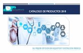 CATALOGO DE PRODUCTOS 2018 - connectamericas.com · cables de ecg sensores de oximetria filtros para incubadora papel para equipos conectores acoples cuidado en casa nebulizador glucometros