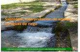 Salinidad , Interpretación de análisis de aguas de riego · I JORNADA INTERPRETACION ANALISIS DE AGUA Y SALINIDAD (ARCHENA 2018) IMPORTANCIA DEL AGUA DE RIEGO Tanto la calidad del