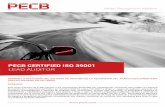 PECB CERTIFIED ISO 39001 LEAD AUDITOR · principios, procedimientos y técnicas de auditoria más reconocidos. Durante esta formación, el participante adquirirá el conocimiento
