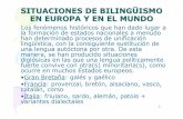 SITUACIONES DE BILING ÜISMO EN EUROPA Y EN EL ... - unibg.it 2006-7_2.pdf · • En los EEUU el inglés es la única lengua oficial pero los emigrantes (14% de la población) han