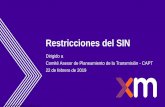 Restricciones del SINcnostatic.s3.amazonaws.com/cno-public/archivosAdjuntos/restricciones... · Todos los derechos reservados para XM S.A. E.S.P. Restricciones del SIN Dirigido a