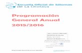 Programación General Anual 2015/2016 - EOI de La Orotava · Ha disminuido el absentismo en todos los niveles excepto en Intermedio 1, donde aumenta muy ligeramente, y en Avanzado