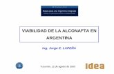 VIABILIDAD DE LA ALCONAFTA EN ARGENTINA - iae.org.ar · en vehículos particulares livianos 17% anual acumulativo); una gran disminución de las motonaftas reemplazadas por el GNC;