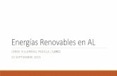 Energías Renovables en AL - ceiba.org.mx · Caso de éxito en Chile… con la solar fotovoltaica. Acciona construirá la central El Romero Solar en el desierto de Atacama con una