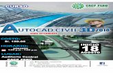 AUTOCAD CIVIL 3D INTERMEDIO - cacperu.com · les brindará un manual en físico por clase y la información en digital estará disponible en el aula virtual. PRESENTACIÓN: El AutoCad