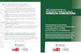 DECLARACIÓN DE LA PROFESIÓN FARMACÉUTICA: FARMACIA … FC.pdf · la actuación profesional del farmacéutico y la consideración de la farmacia como establecimiento sanitario para