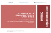 ATENEO n° 2 ENCUENTRO 1 Año 2018nuestraescuela.educacion.gov.ar/wp-content/uploads/2018/05/Nivel-Secun... · Versión Preliminar Abril 2018 ATENEO N° 2 ENCUENTRO 1 AÑO 2018 ÁREA