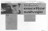 candaya.com fileSu pasado en México fue determinante en la obra del escritor. oberto Bolaño se ha conver- tidoenunodelos más influyentes de la litera- tura contemporánea en el