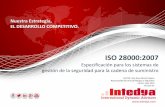 Nuestra Estrategia, SGI - Sistema de Gestión de la Calidad ... y seguridad/ISO 28000/07 2016... · ISO 28001. Sistemas de Gestión de la Cadena de Suministro Estándares Nacionales