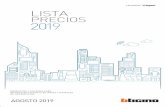 LISTA PRECIOS - bticino.cl · Presentamos la mayor gama en Chile de soluciones eléc-tricas para vivienda, oﬁ cina e industria. Lunes a Viernes de 8,30 a 13,30 hrs. y de 14,30 a