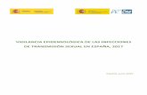 VIGILANCIA EPIDEMIOLÓGICA DE LAS INFECCIONES DE ... · Vigilancia Epidemiológica de las Infecciones de Transmisión Sexual en España, 2017 6 Tabla 2. Número y porcentaje de casos
