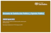 Encuesta de Satisfacción Política y Opinión Pública · •Estos son hallazgos de la encuesta de satisfacción política y opinión pública de la Universidad de San Andrés. En