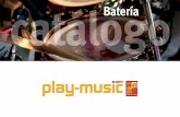 Batería - play-music.com · cada uno pueda aprender a tocar a su ritmo, según su nivel y sus capacidades. O sea ¡más de 6 horas de música en total! También está disponible