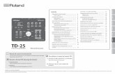 TD-25 - Herzlich Willkommen – Musikhaus Thomann · Manual del usuario (este documento) Lea este documento primero. En él se explican conceptos básicos que debe conocer para usar