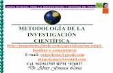 METODOLOGÍA DE LA INVESTIGACIÓN CIENTÍFICAs75a4f176357537e3.jimcontent.com/download/version/1394341864/module/... · Metodología de Investigación Científica • Es la meta general