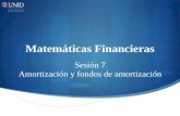 Matemáticas Financieras - moodle2.unid.edu.mx · Explicación: Tablas de amortización Para construir una tabla de amortización trabajemos con el siguiente ejemplo e identifiquemos