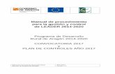 MANUAL PROCEDIM LEADER 2017 TEXTO V1 fileManual de procedimiento para la gestión y control de LEADER 2014-2020 Programa de Desarrollo Rural de Aragón 2014-2020 CONVOCATORIA 2017