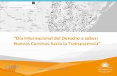 “Día Internacional del Derecho a saber: Nuevos Caminos ...³n... · Informe OPP - Puente Paso del Bote - Tacuarembó Avance de la construcción del puente sobre "Paso del Bote"