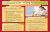 Consejos para jóvenes con diabetes La diabetes · Mantente en un peso saludable • Come porciones pequeñas y mantente activo. Esto puede ayudarte a controlar la glucosa en la sangre