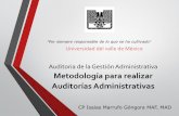 Auditoria de la Gestión Administrativa Metodología para ...s4983edc1ba396aea.jimcontent.com/download/version/1409798381/module... · Auditoria de la Gestión Administrativa Metodología