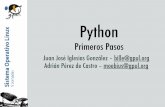 Python - stuff.gpul.orgstuff.gpul.org/2005_jornadas/doc/python.pdf · Python debe ser divertido Su nombre proviene de la serie de televisión «Monty Python’s Flying Circus» Son