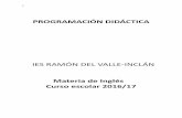 Way to English 1 Programación didáctica (LOMCE - Andalucía) · 5 Funcionamiento de los Institutos de Educación Secundaria de Andalucía, para el curso escolar 2016/2017. 1. Descripción