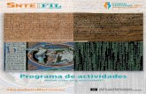 Programa de actividades - snte.org.mx · Egresada de la Escuela Normal “Miguel F. Martínez” y licenciada en la especialidad de ciencias biológicas por la Normal Superior “Moisés