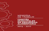 COMITÉS MUNICIPALES DE SEGURIDAD ALIMENTARIAalternativascc.org/wp-content/uploads/2018/05/MEMORIA-comites-2017-web.pdf · Mecapaca, Viacha, Palca y Coroico para analizar las fortalezas