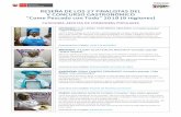 FINALISTAS DEL V CONCURSO GASTRONÓMICO 2018 · CATEGORÍA: RECETAS DE COMEDORES POPULARES RESEÑA DE LOS 27 FINALISTAS DEL V CONCURSO GASTRONÓMICO “Come Pescado con Todo” 2018